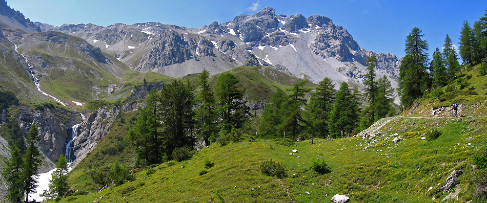 Anstieg zum Val Mora - 800hm am St�ck !!