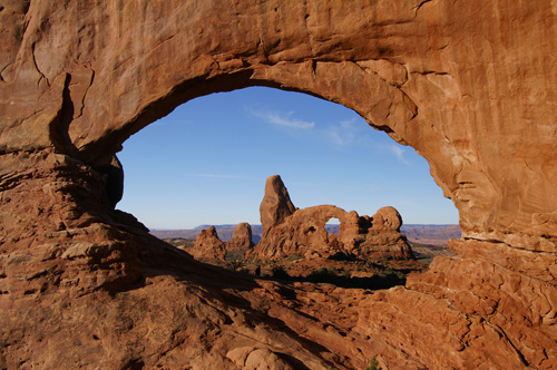 Turret Arch durchs South Window
