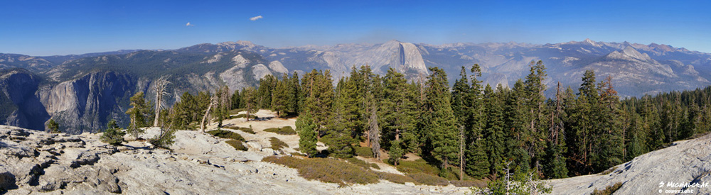Blick vom Sentinel Dome Richtung Yosemite Yalley